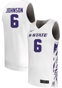 Marcus Johnson  Nike K-State Wildcats White NIL Name And Number Jersey
