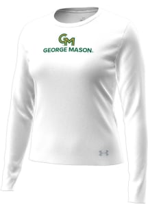 Under Armour George Mason University Womens White Tech Stretch Long Sleeve T-Shirt