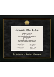 Southern Mississippi Golden Eagles Medallion Manchester Diploma Frame - Black