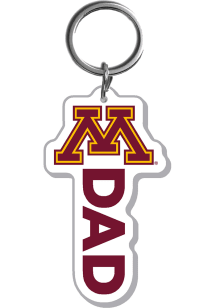 Minnesota Golden Gophers Dad Acrylic Keychain - Maroon