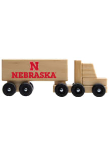 Nebraska Cornhuskers Wooden Semi Car