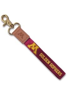 Jardine Minnesota Golden Gophers Wristlet Keychain W/Custom Strap Lanyard - Maroon