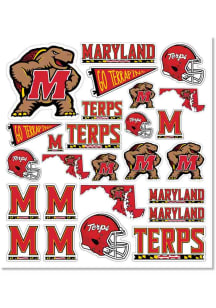 Maryland Terrapins 8"x10" Sheet Stickers - Red