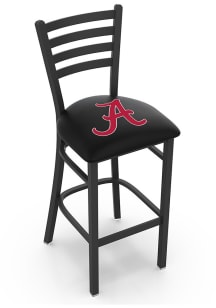 Alabama Crimson Tide Script Stationary Pub Stool - Black