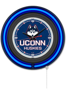 UConn Huskies Double Neon Wall Clock