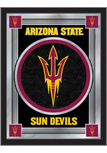 Arizona State Sun Devils Pitchfork Logo Hanging Back Bar Mirror