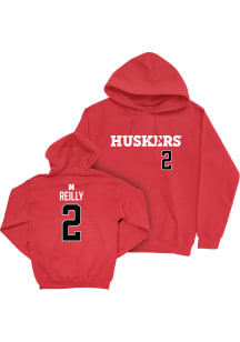 Bergen Reilly Nebraska Cornhuskers Mens Red NIL Sideline Player Hood
