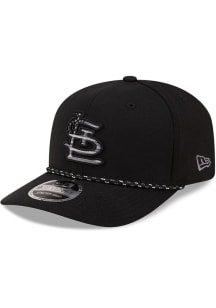 New Era St Louis Cardinals Flag Rope 9SEVENTY Adjustable Hat - Black