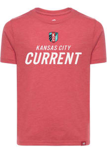 KC Current Youth Red Wordmark Short Sleeve T-Shirt