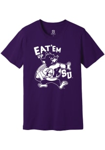 Summit Sportswear K-State Wildcats Purple Football Varsity Willie Football Short Sleeve Fashion T..
