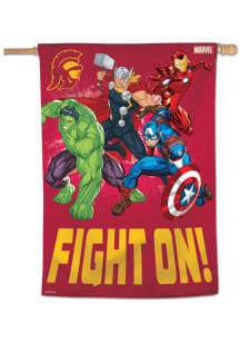 USC Trojans Marvel Avengers  28x40 Banner - Cardinal Red