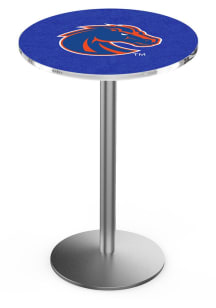 Boise State Broncos Stainless Round Base Pub Table