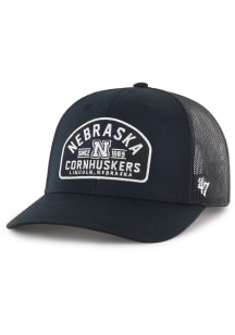 47 Nebraska Cornhuskers Leland Trucker Adjustable Hat - Black