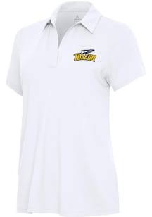 Antigua Toledo Rockets Womens White Era Short Sleeve Polo Shirt