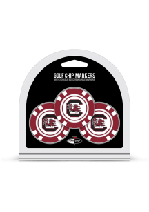 South Carolina Gamecocks Poker Chip 3 Pack Golf Ball Marker
