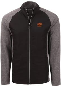 Cutter and Buck Oklahoma State Cowboys Mens Black Alumni Adapt Eco Medium Weight Jacket