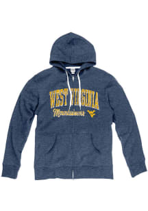 Blue 84 West Virginia Mountaineers Womens Navy Blue Laugna Long Sleeve Full Zip Jacket