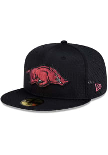 New Era Arkansas Razorbacks Mens Black Satin Lining 59FIFTY Fitted Hat