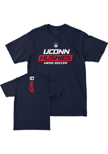 Rashid Nacif UConn Huskies Youth Navy Blue NIL Rush Player Tee