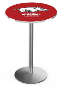 Arkansas Razorbacks Stainless Round Base Pub Table