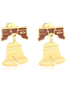 Philadelphia EB & Co Liberty Bell Stud Womens Earrings