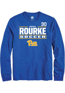 Sophie Rourke Pitt Panthers Blue NIL Stacked Box Long Sleeve Player T Shirt