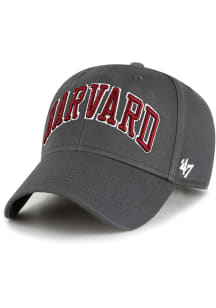 47 Harvard Crimson Legend Lone Script MVP Adjustable Hat - Charcoal