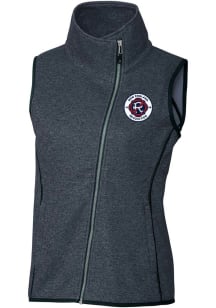 Cutter and Buck New England Revolution Womens Navy Blue Mainsail Asymmetrical Vest