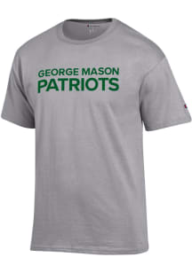 Champion George Mason University Grey Primary Logo Short Sleeve T Shirt