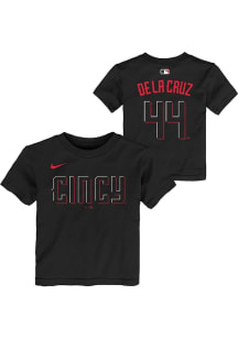 Elly De La Cruz Cincinnati Reds Toddler Black Alt NN Short Sleeve Player T Shirt