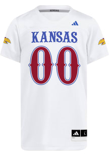Adidas Kansas Jayhawks Youth White Replica 26 Football Jersey