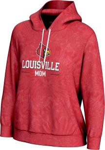 ProSphere Louisville Cardinals Womens Cardinal MOM Hooded Sweatshirt
