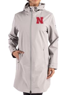 Cutter and Buck Nebraska Cornhuskers Womens Grey Camano Light Weight Jacket