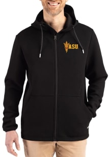 Cutter and Buck Arizona State Sun Devils Mens Black Epic Comfort Full Zip Light Weight Jacket