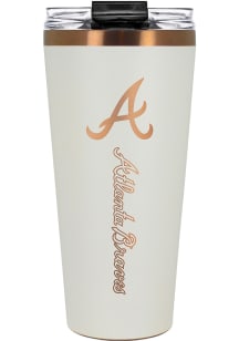 Atlanta Braves 32oz Big Slim Stainless Steel Tumbler - White
