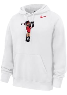 Nike Cincinnati Bearcats Mens White Club Fleece Script Long Sleeve Hoodie