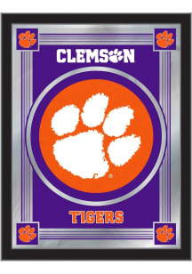 Clemson Tigers Logo Hanging Back Bar Mirror