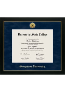 Georgetown Hoyas Medallion Manchester Diploma Frame - Navy Blue