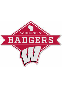 Wisconsin Badgers Diamond Sport Shape Pennant - Red