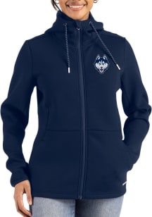 Cutter and Buck UConn Huskies Womens Navy Blue Epic Comfort Full Zip Light Weight Jacket