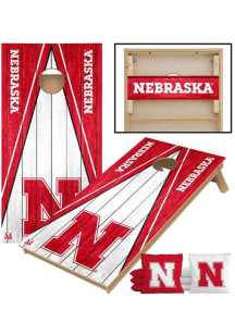 Nebraska Cornhuskers 2x3 Weathered Cornhole Board Set Tailgate Game
