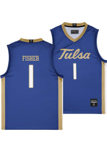 Haven Fisher  Campus Ink Tulsa Golden Hurricane Youth NIL Blue Basketball Jersey