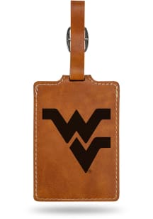 West Virginia Mountaineers Brown Laser Engraved Luggage Tag