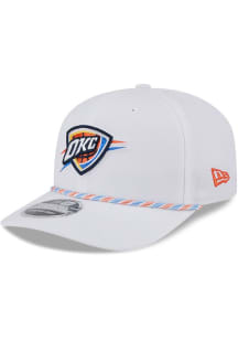 New Era Oklahoma City Thunder Multi Rope Stretch 9SEVENTY Adjustable Hat - White