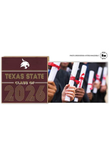 Texas State Bobcats Class of 2026 Floating Picture Frame - Maroon
