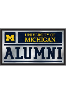 Michigan Wolverines Alumni Hanging Back Bar Mirror