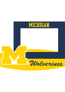 Michigan Wolverines 4x6 Standee Main Mark Picture Frame - Navy Blue