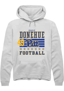Charlie Donehue Pitt Panthers Mens White Football NIL Striped Player Hood