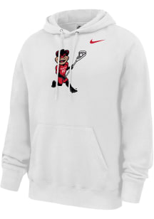 Nike Cincinnati Bearcats Mens White Lacrosse Bearcat Long Sleeve Hoodie