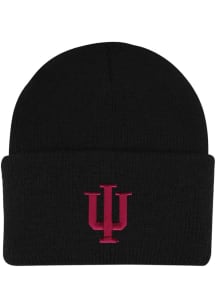 LogoFit Indiana Hoosiers North Pole Baby Knit Hat - Black
